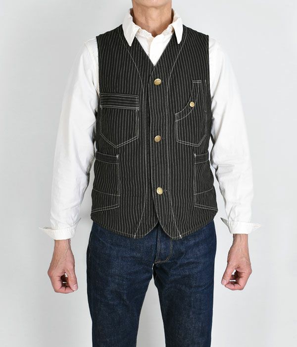 フリーホイーラーズ (FREEWHEELERS) -TRACKWALKER- VEST コットン 