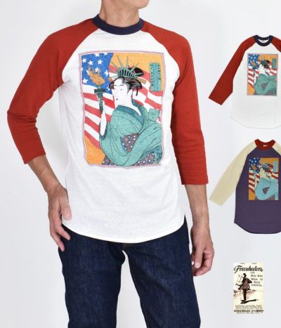 フリーホイーラーズ ラグラン7分袖tシャツ 楽天市場】フリーホイーラーズ 4/5 RAGLAN SLEEVE SHIRT 自由