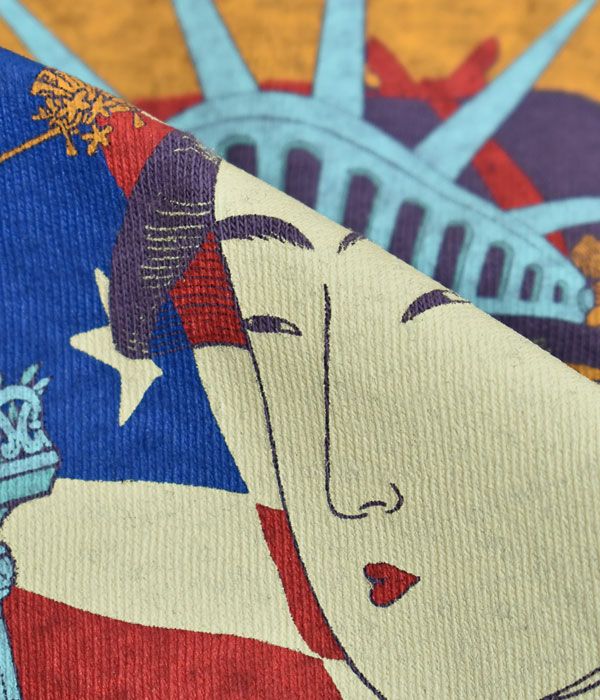 フリーホイーラーズ (FREEWHEELERS) Japanese Oriental Art Style Souvenir Collection -自由婦女人相- 8分袖プリントTシャツ ロンT ラグランスリーブ 2125022