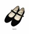 オーチバル/オーシバル (ORCIVAL) RBL STRAP SHOES 靴 ストラップシューズ ベロア ベルベット OR-H0036RBL  BLACK