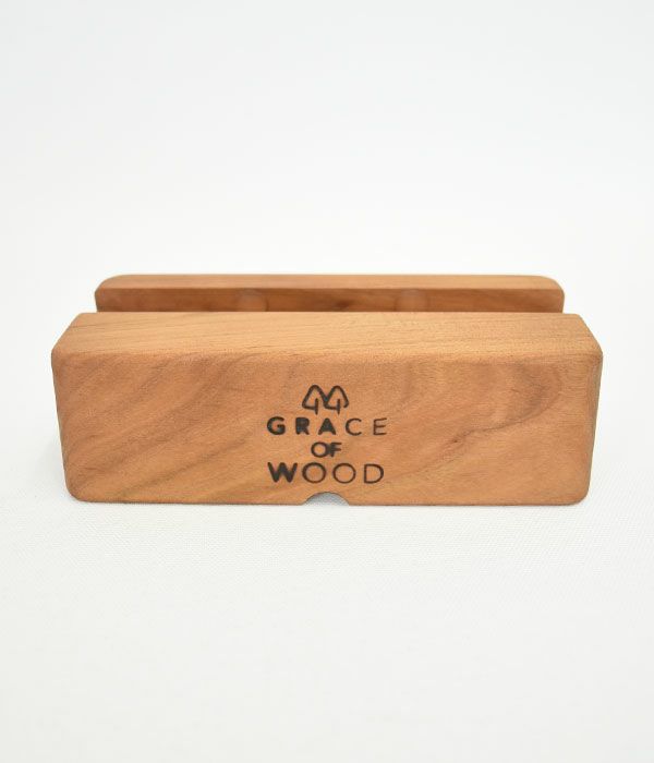 グレースオブウッド (GRACE OF WOOD) オリジナルスマホスタンド 横置き スマホケース対応 木製 卓上