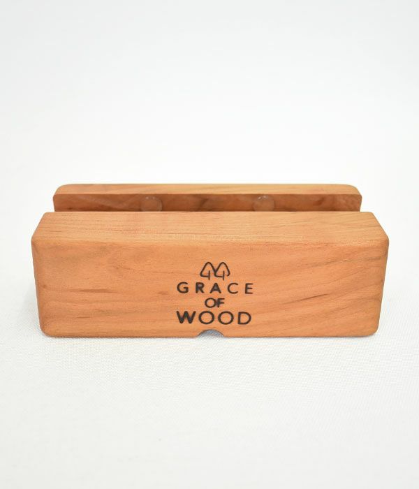 グレースオブウッド (GRACE OF WOOD) オリジナルスマホスタンド 横置き スマホケース対応 スピーカー対応 木製 卓上