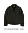 フリーホイーラーズ (FREEWHEELERS) “LUMPER” BEACH CLOTH WORK JACKET ビーチクロスジャケット アウター コート 2131007　 GRAINED BLACK STRIPE × BLACK