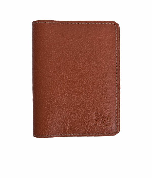 イルビゾンテ (IL BISONTE) 2つ折りレザーパスケース 定期入れ 41161-9 411619 31.あか茶