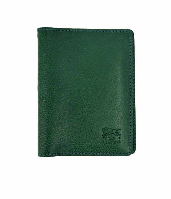 イルビゾンテ (IL BISONTE) 2つ折りレザーパスケース 定期入れ 41161-9 411619 93.グリーン
