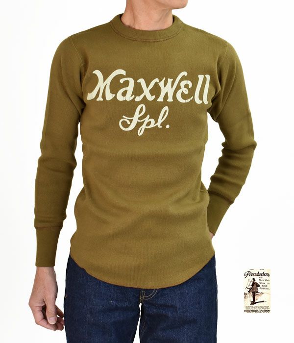 フリーホイーラーズ (FREEWHEELERS) “Maxwell Special” LONG SLEEVE UNDERWEAR 長袖プリントTシャツ ロンT 2135004