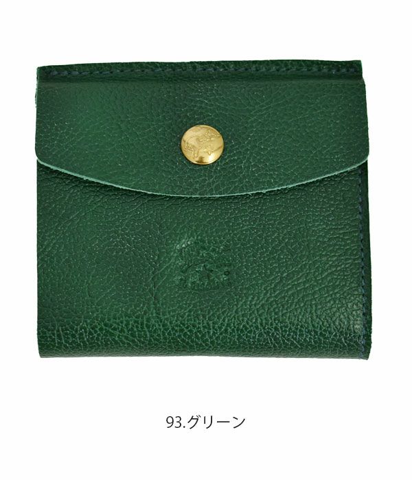 イルビゾンテ(IL BISONTE) ２つ折りレザーウォレット 財布 54202-3-10040 54202310040 93.グリーン