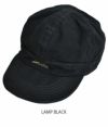 コリンボ (COLIMBO) PRESCOTT WORK CAP, CANVAS PLAIN 帽子 ワークキャップ ZW-0611 LAMP BLACK