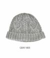 コリンボ (COLIMBO) BALLARD LOCKS FISHERMAN CAP BULKY KNIT CAP 帽子 コットンニット帽 ニットキャップ ZW-0802 GRAY MIX