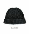 コリンボ (COLIMBO) BALLARD LOCKS FISHERMAN CAP BULKY KNIT CAP 帽子 コットンニット帽 ニットキャップ ZW-0802 BLACK MIX