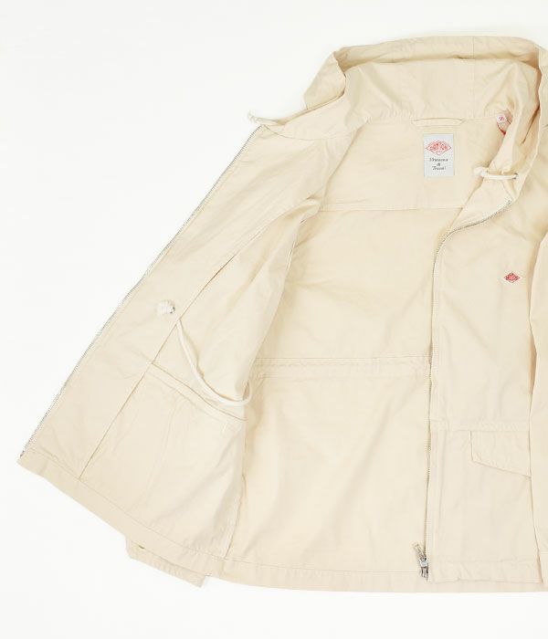 トン (DANTON) WOMEN'S TDU ZIP HOODIE フード付きコットンジップジャケット アウター DT-A0109TDU