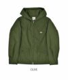 トン (DANTON) WOMEN'S TDU ZIP HOODIE フード付きコットンジップジャケット アウター DT-A0109TDU　OLIVE