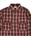 ウエアハウス (WAREHOUSE) FLANNEL SHIRTS WITH CHINSTRAP ONE WASH 長袖チェックシャツ 3022