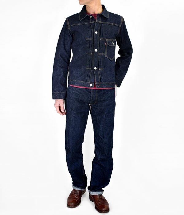 デラックスウエア (DELUXEWARE) FIRST MODEL JACKET ワンウォッシュ デニムジャケット ジージャン ファーストモデル DX4015