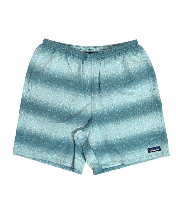 パタゴニア (PATAGONIA) メンズ バギーズ ロング 7インチ Men's Baggies Longs-7 ショートパンツ メッシュのライナー付 股下18cm 耐久性撥水加工 58035 SAWL(Salt Wash: Wetland Blue)