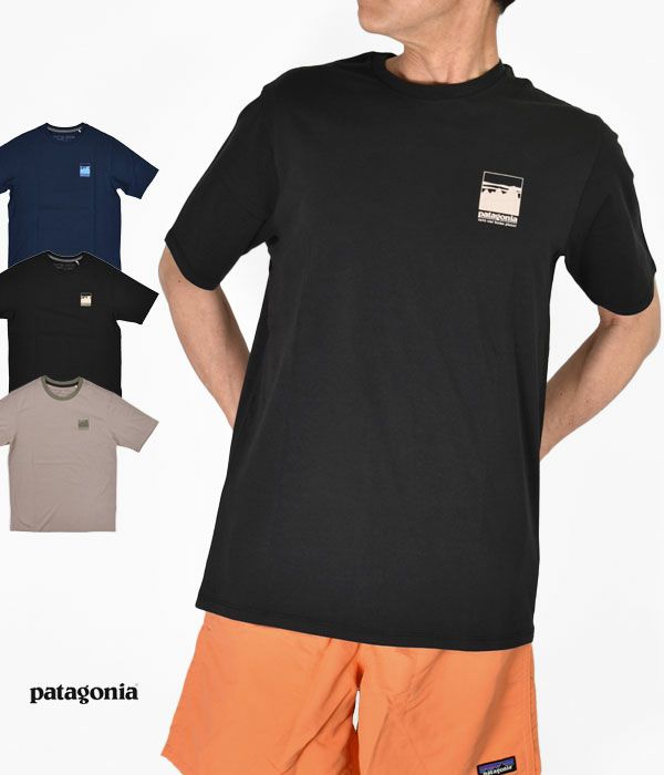パタゴニア (PATAGONIA) M'S ALPINE ICON REGENERATIVE ORGANIC CERTIFIED COTTON T-SHIRT 半袖プリントTシャツ 37400