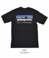 パタゴニア (PATAGONIA) M's P-6 MISSION ORGANIC T-SHIRT 半袖プリントTシャツ 37529  INBK(Ink Black)