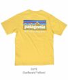 パタゴニア (PATAGONIA) M's P-6 MISSION ORGANIC T-SHIRT 半袖プリントTシャツ 37529  SUYE(Surfboard Yellow)