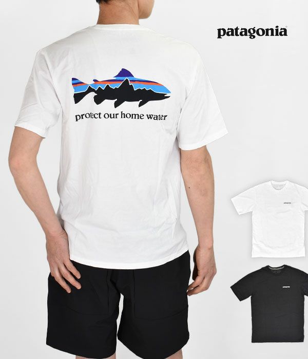 パタゴニア (PATAGONIA) M's HOME WATER TROUT ORGANIC T-SHIRT 半袖プリントTシャツ 37547