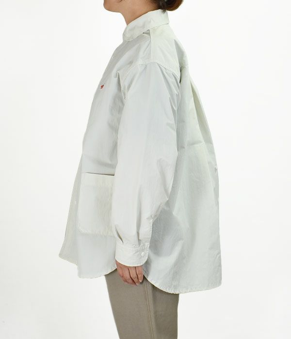 ダントン (DANTON) STN ROUND NECK SHIRT 長袖ラウンドネックシャツ　ナイロンシャツ ジャケット DT-B0033STN