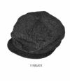 シュガーケーン (SUGARCANE) 9oz. BLACK COVERT APPLE JACK CAP ハンチング キャスケット 帽子 SC02625 119.BLACK
