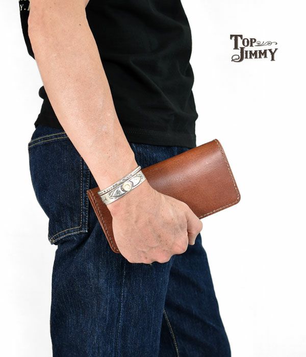 トップジミー (TOP JIMMY) “LEATHER LONG WALLET OIL FINISH” トップジミー オリジナル 長財布