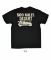 デラックスウエア (DELUXEWARE) 500MILE 半袖プリントTシャツ SDL-2202　BLK