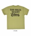 デラックスウエア (DELUXEWARE) 500MILE 半袖プリントTシャツ SDL-2202　SP.GRN