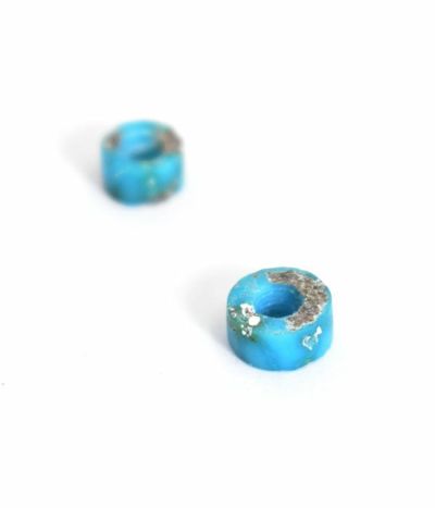 ラリースミス (LARRY SMITH) SPIDER WEB TURQUOISE BEAD Set of 2