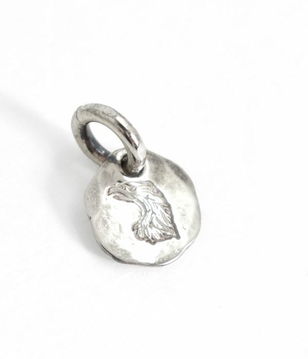 ラリースミス (LARRY SMITH) EAGLE HEAD STAMPED PENDANT イーグルフェイス メダルトップ XSサイズ EFNL-0019