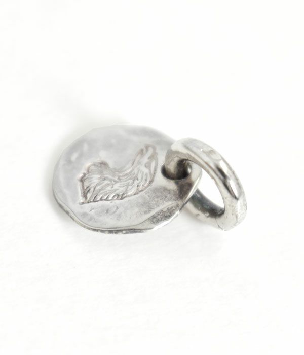 ラリースミス (LARRY SMITH) EAGLE HEAD STAMPED PENDANT イーグルフェイス メダルトップ XSサイズ EFNL-0019