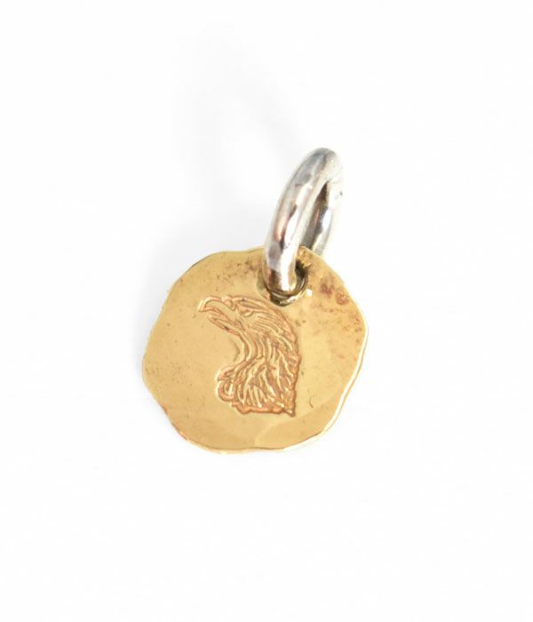 LARRY SMITH / EAGLE HEAD PENDANT -18K GOLD ACCENT-｜ネックレス 