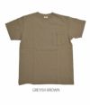 グッドウェア (GOODWEAR) S/S POCKET TEE 半袖ポケットTシャツ GW040090  GREYISH BROWN
