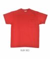 グッドウェア (GOODWEAR) S/S POCKET TEE 半袖ポケットTシャツ GW040090  RUBY RED