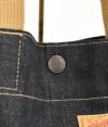 デラックスウエア (DELUXEWARE) TOP JIMMY × DELUXEWARE BAG TRIPLE DELUXE DENIM デニムトートバッグ トップジミー別注 DX50567