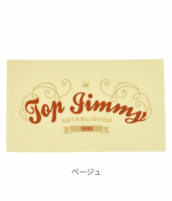 トップジミー (TOP JIMMY) ORIGINAL SHOP STICKER -crown- ショップステッカー トップジミー オリジナル  ベージュ
