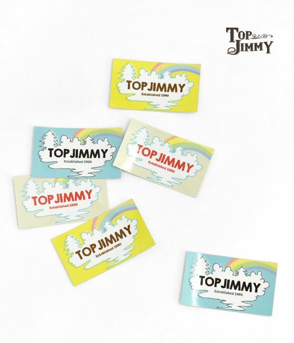 トップジミー (TOP JIMMY) ORIGINAL SHOP STICKER -rainbow- ショップステッカー