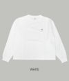 ダントン (DANTON) WOMEN'S CREW NECK P.O L/S 長袖Tシャツ ロンT DT-C0132 WHITE