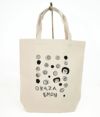 トップジミー (TOP JIMMY) OKAZAEMON TOTE BAG =M= -ぐるぐる水玉 オカザえもん- トートバッグ エコバッグ マイバッグ 岡崎