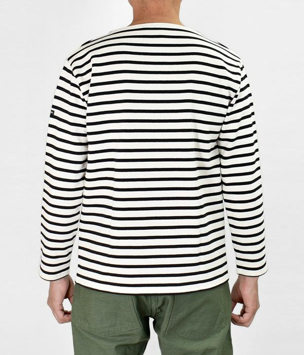 セントジェームス (SAINTJAMES) OUESSANT -BORDER- ウェッソン ボーダーロンT　バスクシャツ ボートネック 長袖Tシャツ