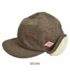 トン(DANTON) EKE BOA 6PANEL CAP ボアキャップ 帽子 DT-H0118EKE BROWN