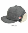 トン(DANTON) EKE BOA 6PANEL CAP ボアキャップ 帽子 DT-H0118EKE CHARCOAL