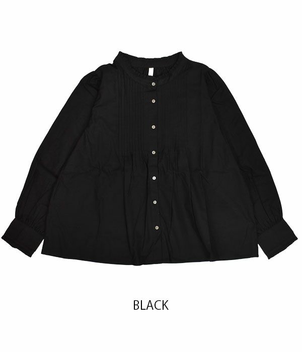 セール】ケレン(KELEN) PIN TUCK FRILL BLOUSE 