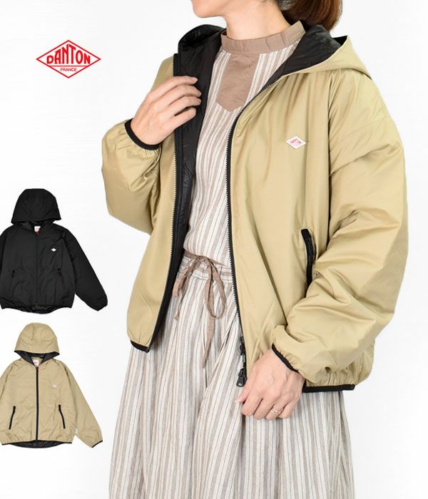 ダントン (DANTON)
WOMEN'S LIGHT INSULATION HOOD ZIP BLOUSON
フード付ジップブルゾン インサレート ジャケット
DT-A0182MPT