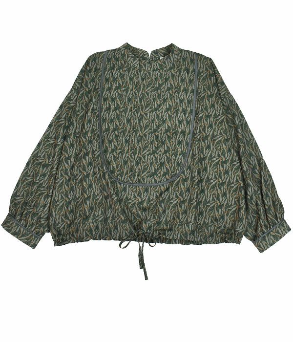  ケレン(KELEN) LEAF PRINT DESIGN TOPS -BEATA- 長袖ブラウス シャツ LKL22FBL9