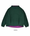 ケレン(KELEN) BY COLOR MOCK NECK TOPS "POWL" 長袖カットソー スウェットシャツ LKL22FBL7 GREEN