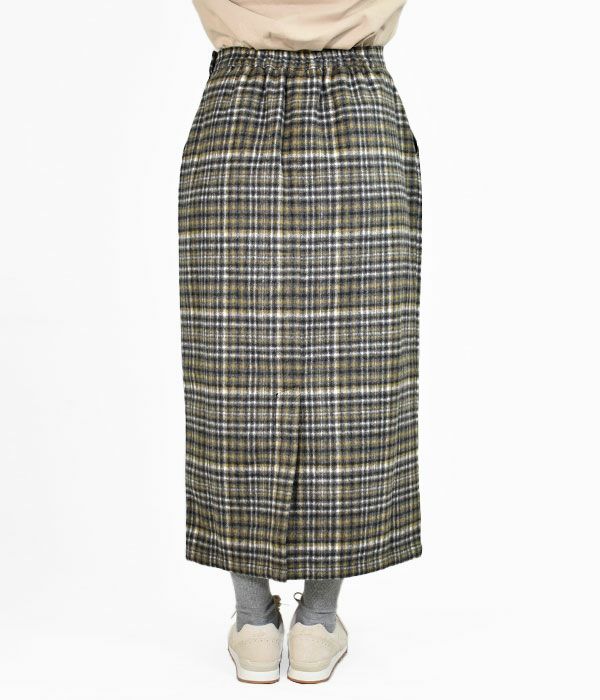 ケレン(KELEN) CHECK STRAIGHT SKIRT -TOOGO- チェックIラインスカート タイトスカート LKL22FSK3