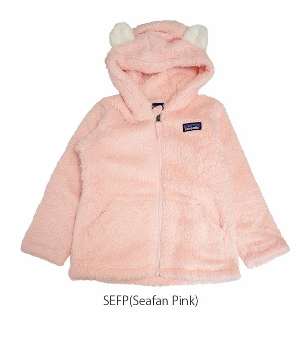 パタゴニア(PATAGONIA) BABY FURRY FRIENDS HOODY ベビー キッズ フード付きフリースジャケット 61155 SEFP(Seafan Pink)