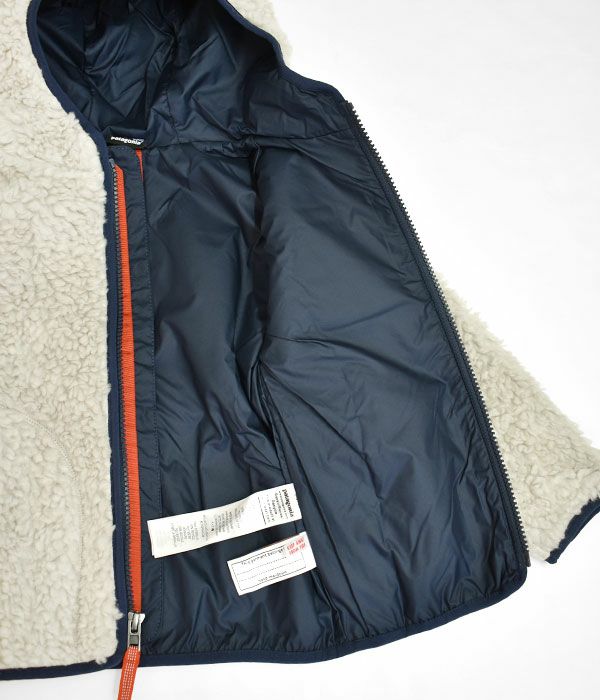 パタゴニア(PATAGONIA), ベビーレトロXフーディ, Baby Retro-X Fleece Hoody, キッズ フリース  フード付きボアジャケット, 61400