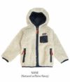 パタゴニア(PATAGONIA) BABY RETRO-X HOODY ベビー キッズ フリース フード付きボアジャケット 61400  NANE(Natural w/New Navy)